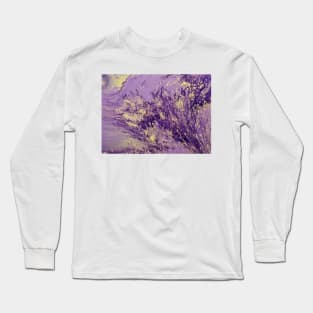 Purple and cream explosive blast Long Sleeve T-Shirt